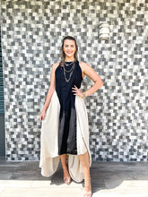 Cargar imagen en el visor de la galería, 2 TONE SLEEVELESS HIGH LOW DRESS

