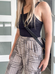 AZTEC PATTERN TIE PANTS