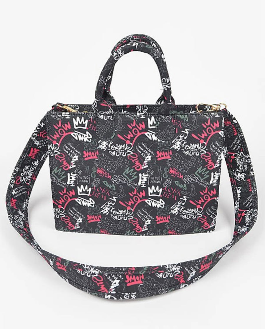 GRAFFITI TOTE BAG CROSSBODY