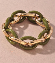 OLIVE ELASTIC BRACELET
