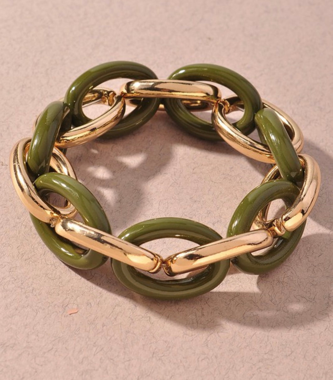 OLIVE ELASTIC BRACELET