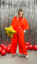 Load image into Gallery viewer, POPPY RED SATIN SET
