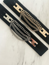 Load image into Gallery viewer, BLACK CHAINS BELT
