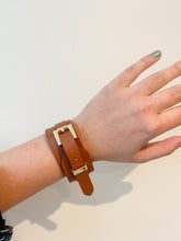 Load image into Gallery viewer, FAUX LEATHER BELT BUCKLE BRACELET
