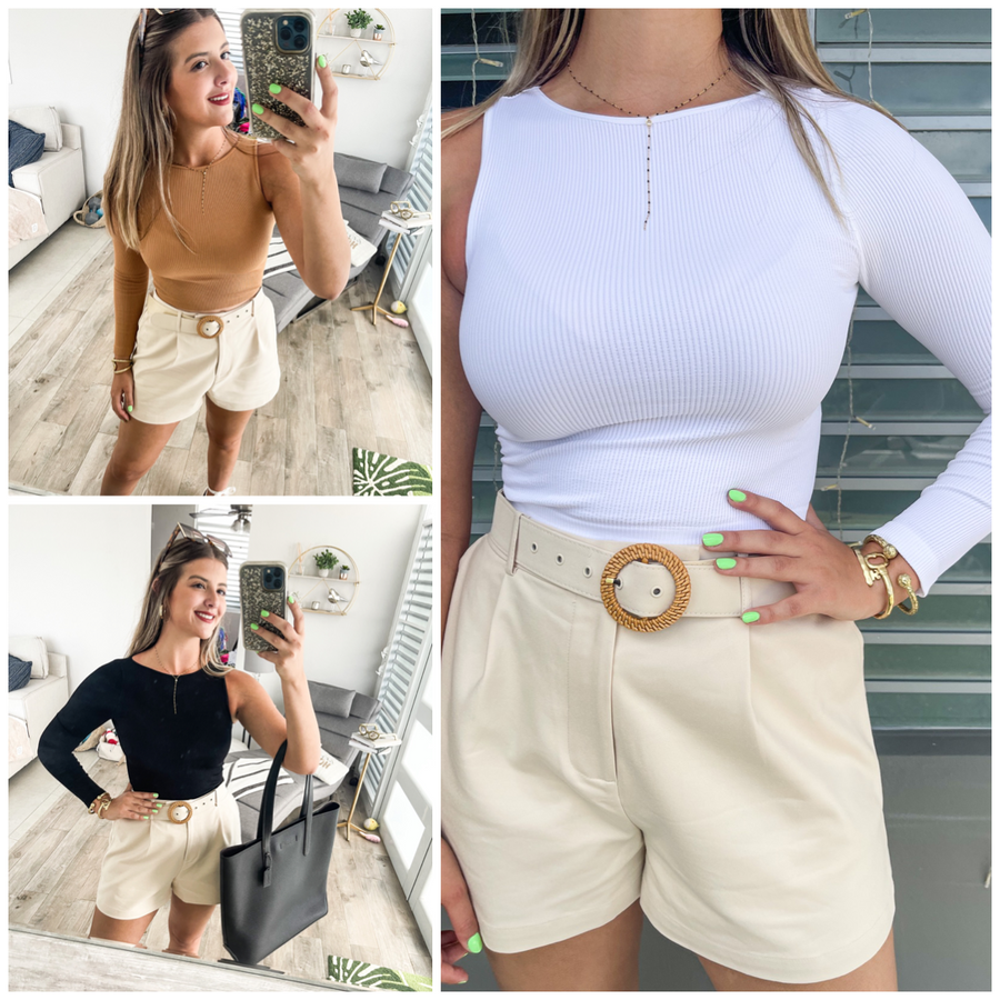 ONE SIZE ASYMMETRIC BASIC TOP