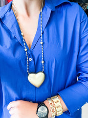 LONG HEART NECKLACE