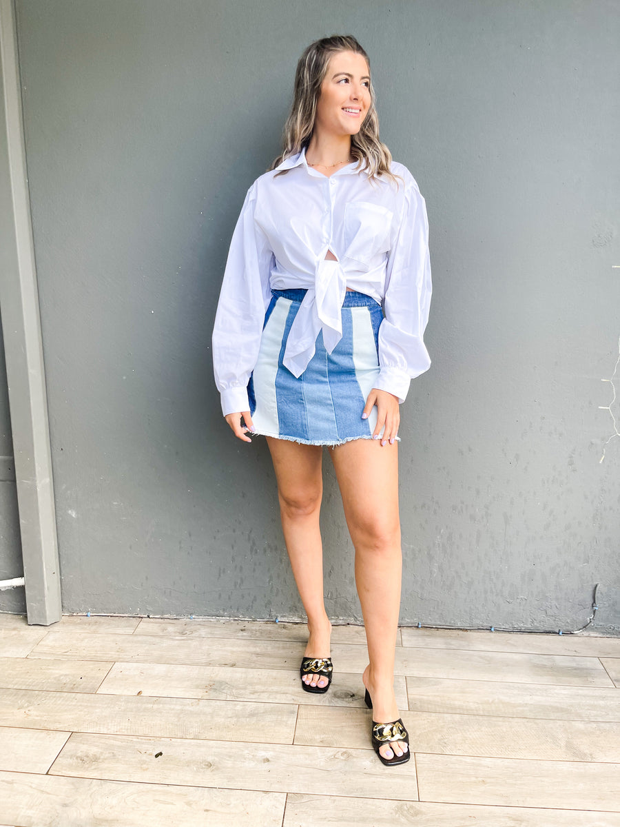 OVERSIZED PUFF SLEEVES BLOUSE