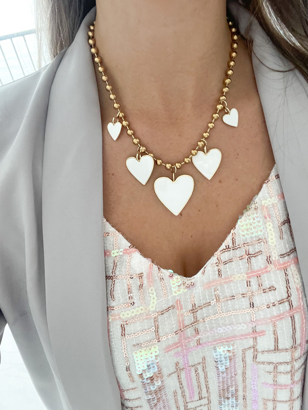 DANGLING HEARTS NECKLACE