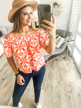 Load image into Gallery viewer, EMBROIDERED OFF SHOULDER TOP
