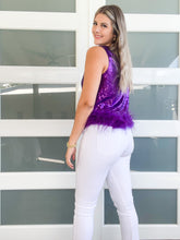 Cargar imagen en el visor de la galería, SEQUIN FEATHER TOP
