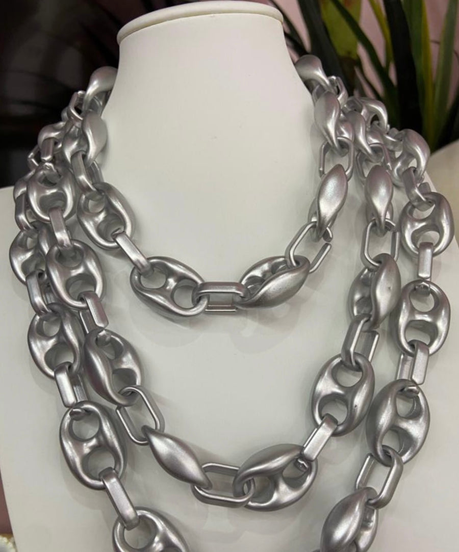 MATTE SILVER GUCCI SET