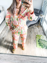 Load image into Gallery viewer, GEOMETRIC PRINT WIDE LEG PANTS

