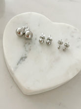 Load image into Gallery viewer, SILVER BALL STUD EARRINGS
