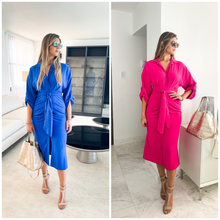 Load image into Gallery viewer, SOLID CREPE MIDI DRESS
