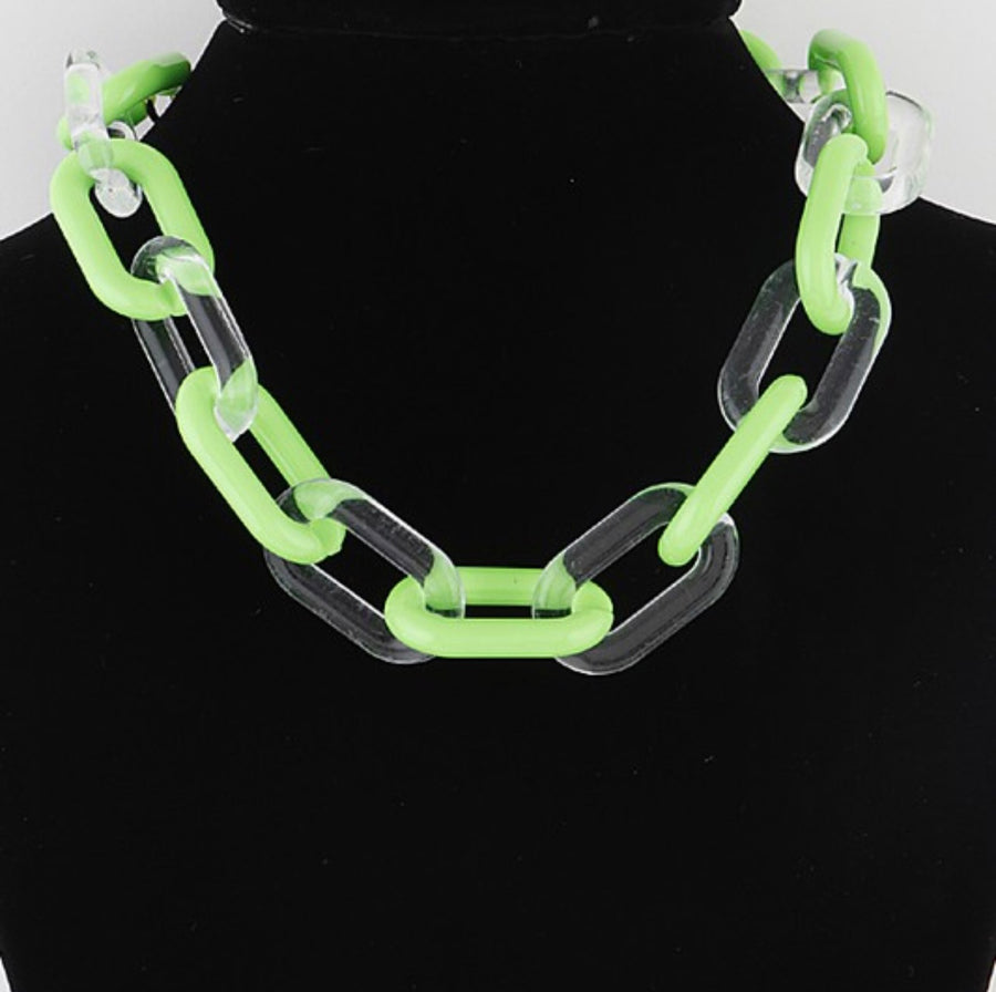 TWO TONE CHAIN NECKLACE