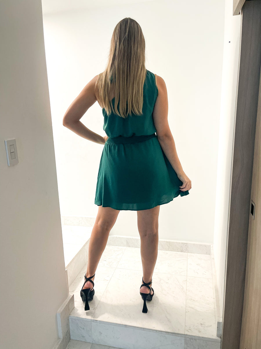 SATIN ONE SHOULDER DRESS
