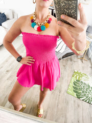 STRAPLESS ROMPER