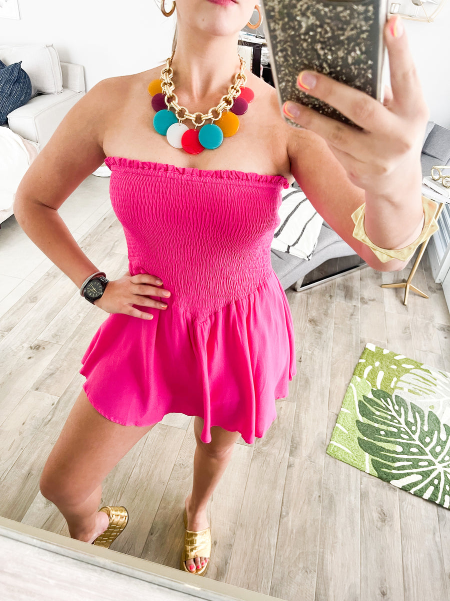 STRAPLESS ROMPER