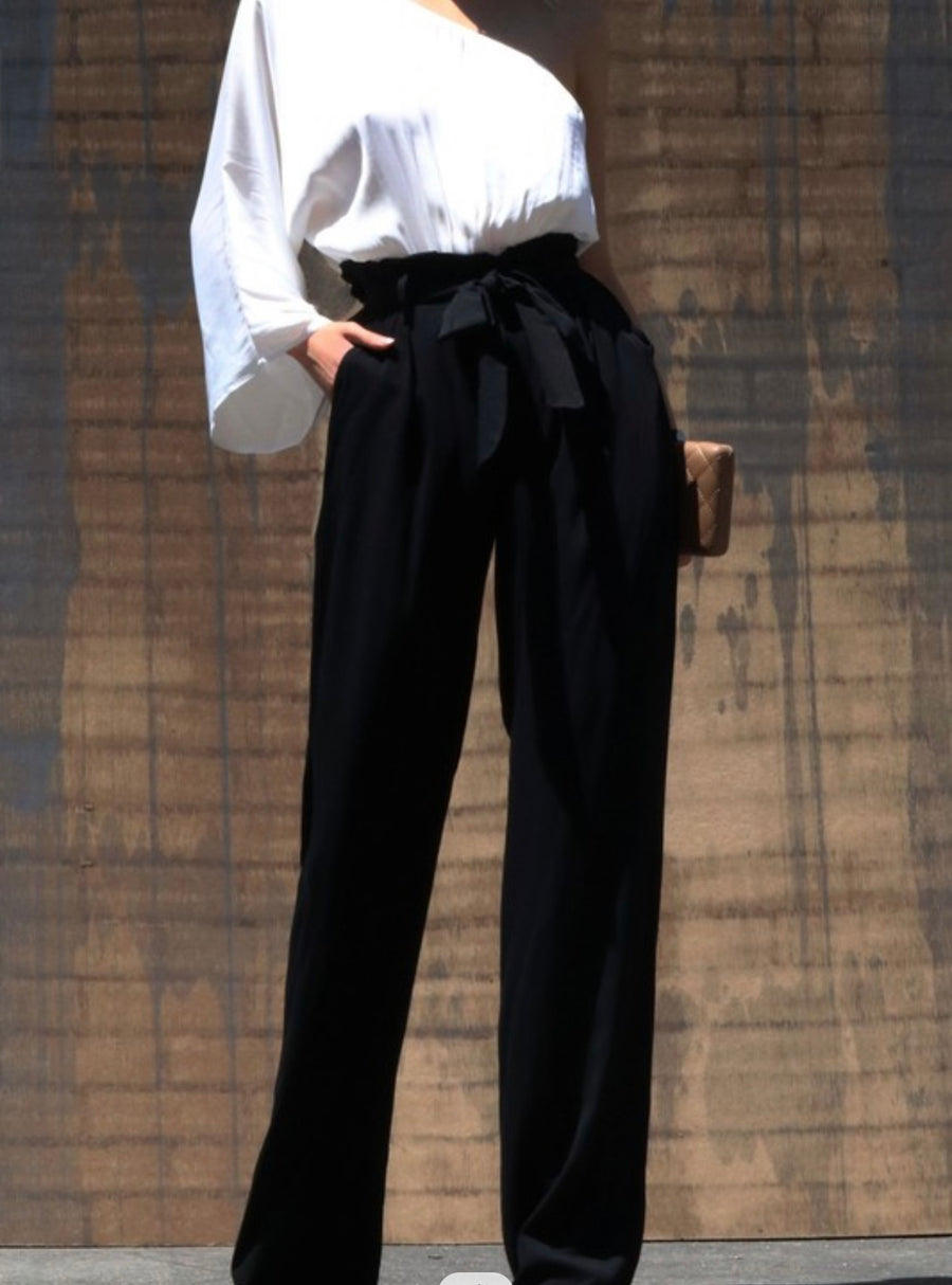 ONE SHOULDER POCKET JUMPSUIT