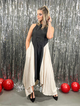 Cargar imagen en el visor de la galería, 2 TONE SLEEVELESS HIGH LOW DRESS
