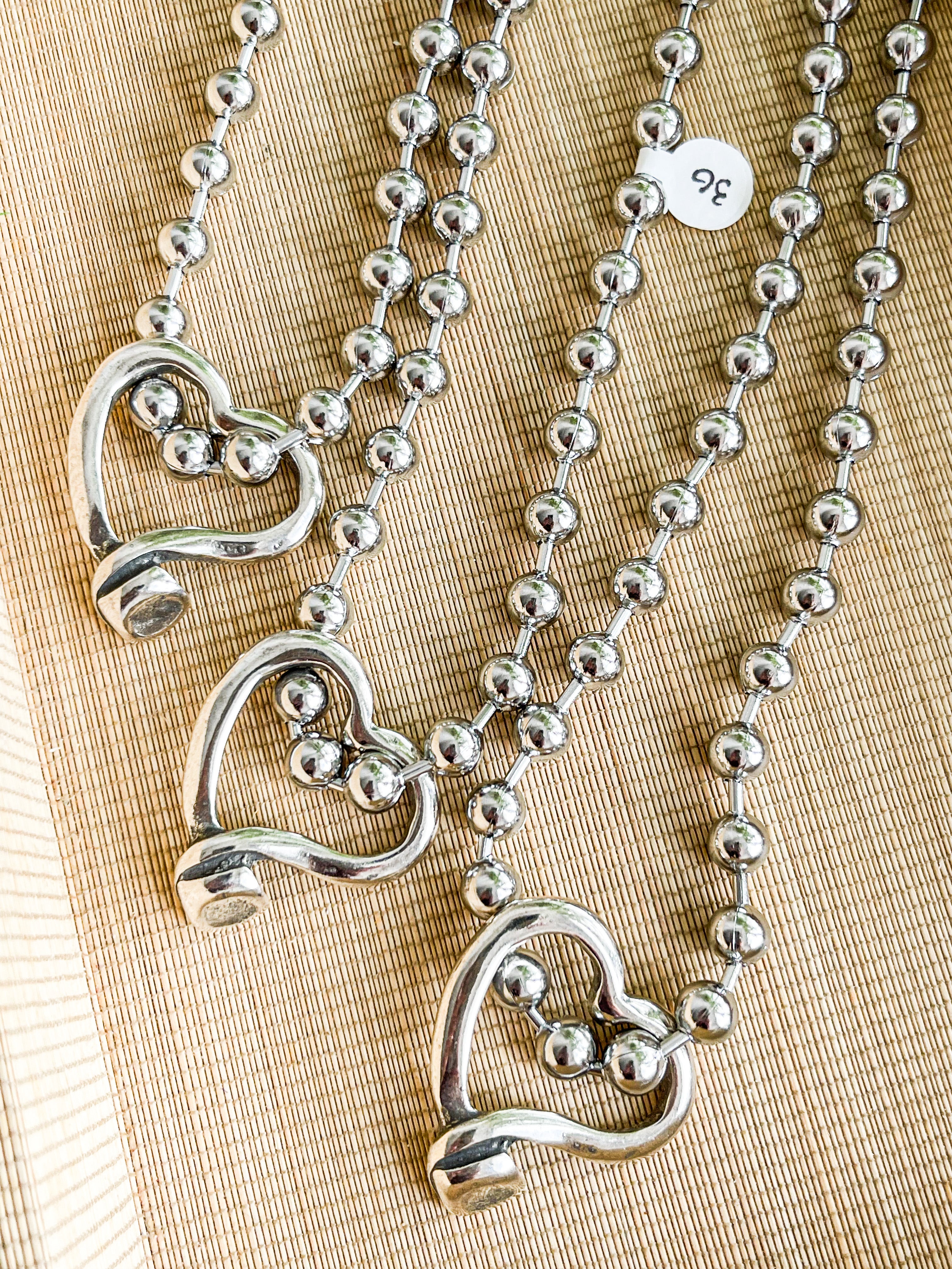 SILVER HEART NECKLACE