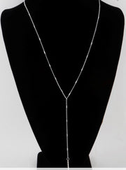 LONG BAR CHAIN DROP NECKLACE