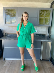 GAUZE SOLID COLOR ROMPER