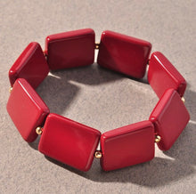 Load image into Gallery viewer, SET RECTANGLE ELASTIC BRACELET
