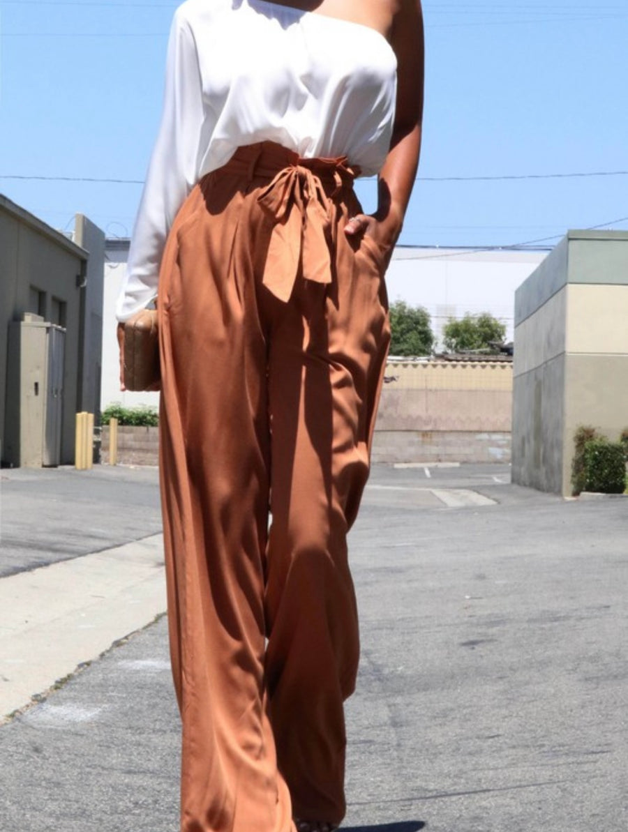 ONE SHOULDER POCKET JUMPSUIT