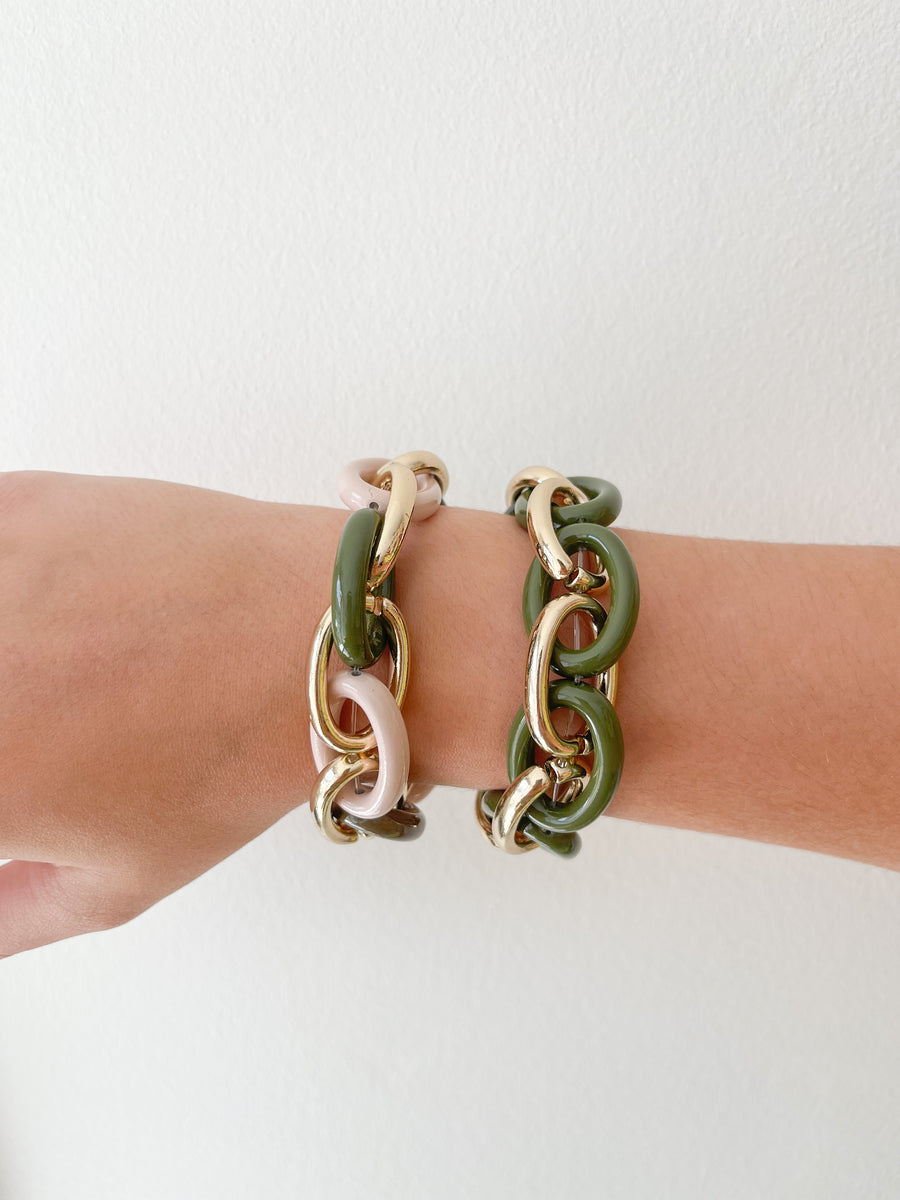 OLIVE ELASTIC BRACELET