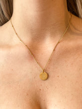 Load image into Gallery viewer, LETTER E CIRCLE NECKLACE
