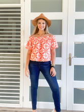 Load image into Gallery viewer, EMBROIDERED OFF SHOULDER TOP
