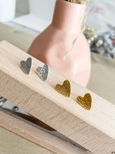 Load image into Gallery viewer, HEART MATTE EAR STUDS
