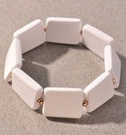 SET RECTANGLE ELASTIC BRACELET