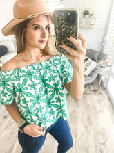 Load image into Gallery viewer, EMBROIDERED OFF SHOULDER TOP
