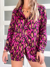 Load image into Gallery viewer, LEOPARD SATIN SHORT SET
