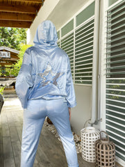 SEQUIN STAR HOODIE JACKET