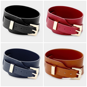 FAUX LEATHER BELT BUCKLE BRACELET