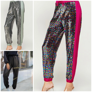 SEQUIN JOGGER PANTS