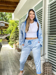 SEQUIN STAR HOODIE JACKET