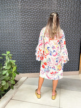 Load image into Gallery viewer, WHITE FLORAL PRINT DRESS
