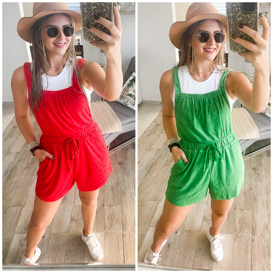 TERRY TOWEL ROMPER