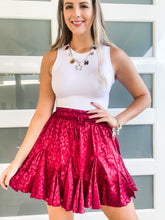 Load image into Gallery viewer, SATIN LEOPARD SKIRT
