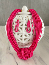 Load image into Gallery viewer, FUSCHIA SUN BEAD NECKLACE SET
