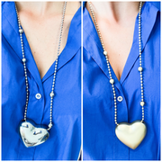 LONG HEART NECKLACE