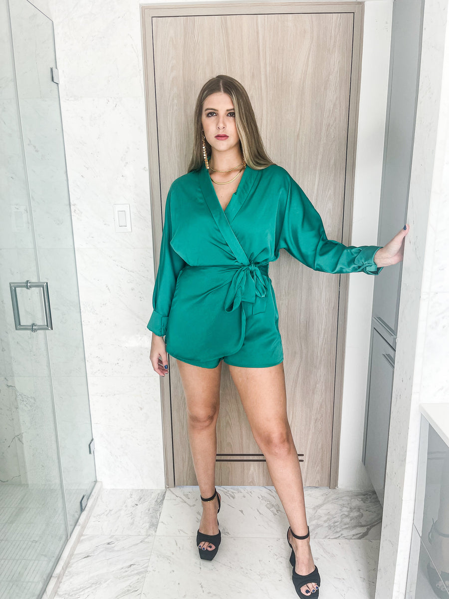 SATIN ROMPER