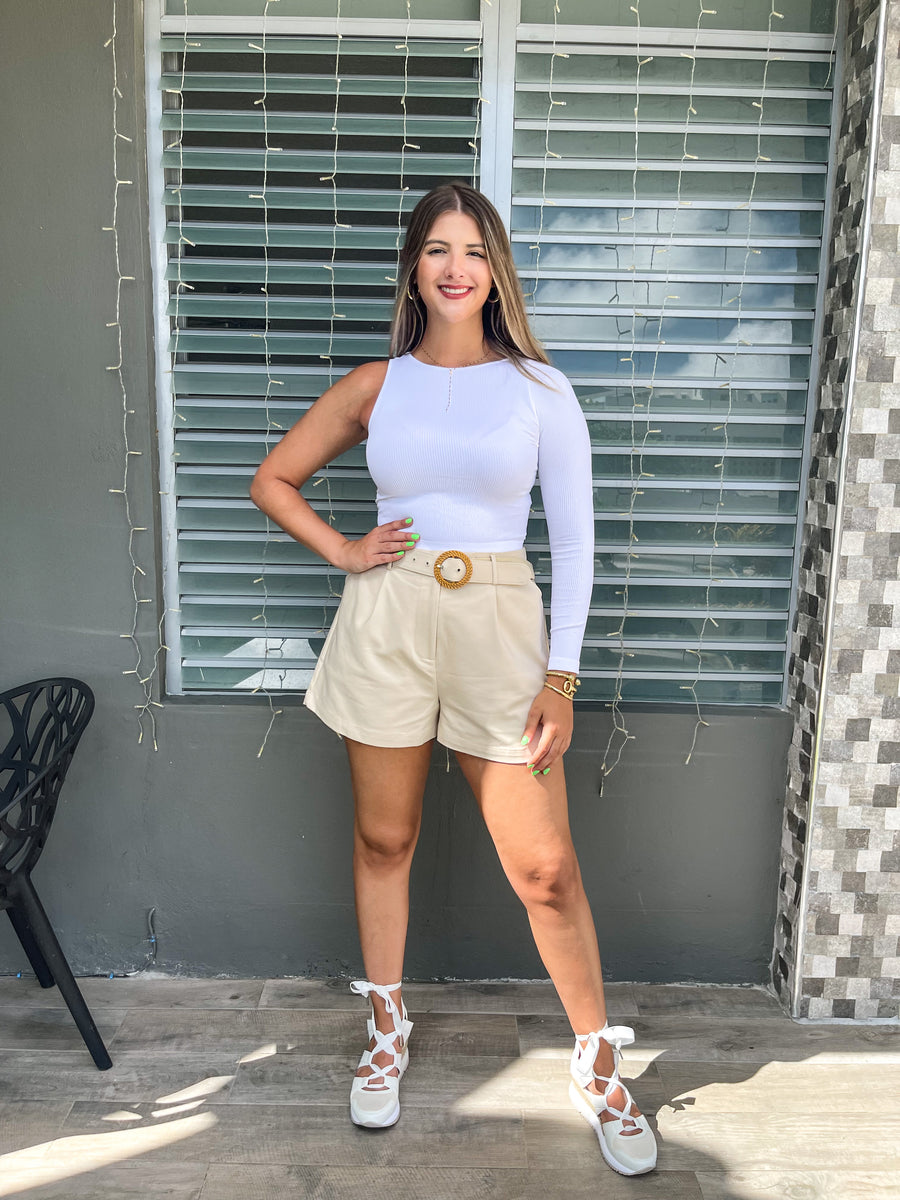 ONE SIZE ASYMMETRIC BASIC TOP