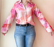 TIE DYE BUTTON DOWN SHIRT