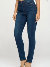 Load image into Gallery viewer, DARK BLUE HIGH RISE SKINNY JEAN
