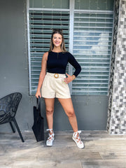 ONE SIZE ASYMMETRIC BASIC TOP